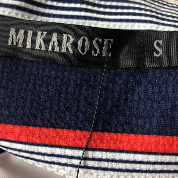 NWT Mikarose striped fit and flare dress size small - Picture 5 of 6